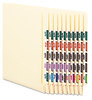 A Picture of product SMD-67376 Smead™ Numerical End Tab File Folder Labels 6, 1 x 1.25, White, 500/Roll