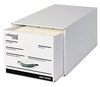 A Picture of product UNV-85300 Universal® Heavy-Duty Storage Drawers Letter Files, 14" x 25.5" 11.5", White, 6/Carton