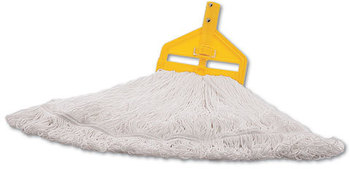 Rubbermaid® Commercial Nylon Finish Mop Heads,  Nylon, White, Large