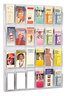 A Picture of product SAF-5601CL Safco® Reveal™ Clear Literature Displays 24 Compartments, 30w x 2d 41h,