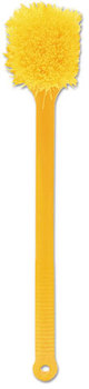 Rubbermaid® Commercial Long Handle Scrub,  20" Long Plastic Handle, Yellow Handle w/Yellow Bristles
