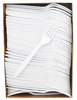 A Picture of product SCC-GBX5FW SOLO® Cup Company Guildware® Extra Heavyweight Plastic Cutlery,  White, 100/Box
