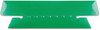 A Picture of product PFX-4312GRE Pendaflex® Transparent Colored Tabs For Hanging File Folders,  1/3 Tab, 3 1/2 Inch, Green Tab/White Insert, 25/Pack