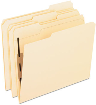 Pendaflex® Manila Folders With Bonded Fasteners,  1/3 Cut Top Tab, Letter, Manila, 50/Box
