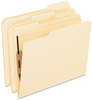 A Picture of product PFX-M13U13 Pendaflex® Manila Folders With Bonded Fasteners,  1/3 Cut Top Tab, Letter, Manila, 50/Box