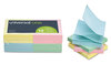 A Picture of product UNV-35619 Universal® Fan-Folded Self-Stick Pop-Up Note Pads 3" x Assorted Pastel Colors, 100 Sheets/Pad, 12 Pads/Pack