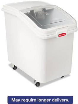 Rubbermaid® Commercial ProSave™ Mobile Ingredient Bin,  30.86gal, 18w x 29 3/4d x 28h, White