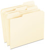 A Picture of product PFX-R75213 Pendaflex® Reinforced Top File Folders,  11 point Kraft, 1/3 Cut, Letter, 100/Box