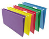 A Picture of product UNV-14121 Universal® Deluxe Bright Color Hanging File Folders Letter Size, 1/5-Cut Tabs, Assorted Colors, 25/Box