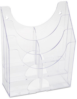 Rubbermaid® Optimizers™ Multipurpose Six-Pocket Organizer,  9 3/4 x 4 1/4 x 12, Clear