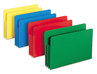 A Picture of product SMD-73550 Smead™ Poly Drop Front File Pockets 3.5" Expansion, Legal Size, Assorted Colors, 4/Box