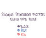 A Picture of product SAN-35003 Sharpie® Extra Fine Tip Permanent Marker,  Extra Fine Point, Blue, Dozen