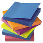 A Picture of product UNV-35610 Universal® Self-Stick Note Pads 3" x Assorted Bright Colors, 100 Sheets/Pad, 12 Pads/Pack