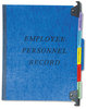 A Picture of product PFX-SER2BL Pendaflex® Personnel Folders,  1/3 Cut Hanging Top Tab, Letter, Blue