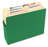 A Picture of product SMD-73226 Smead™ Colored File Pockets 3.5" Expansion, Letter Size, Green