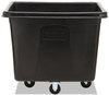 A Picture of product RCP-FG461600BLA Rubbermaid® Commercial Cube Truck,  500 lbs Cap, Black
