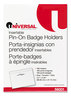 A Picture of product UNV-56001 Universal® Clear Badge Holders With Inserts,  Top Load, 2 1/4 x 3 1/2, White, 100/Box