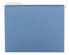 A Picture of product SMD-64021 Smead™ Color Hanging Folders with 1/3 Cut Tabs Letter Size, 1/3-Cut Blue, 25/Box