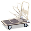 A Picture of product SAF-4077 Safco® FoldAway™ Platform Trucks,  700lb, 18 1/2" x 28 1/2" x 32", Tropic Sand/Brown