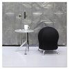 A Picture of product SAF-4750BL Safco® Zenergy™ Ball Chair Backless, Supports Up to 250 lb, Black Fabric Seat, Silver Base