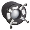 A Picture of product SAF-4750BL Safco® Zenergy™ Ball Chair Backless, Supports Up to 250 lb, Black Fabric Seat, Silver Base