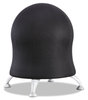 A Picture of product SAF-4750BL Safco® Zenergy™ Ball Chair Backless, Supports Up to 250 lb, Black Fabric Seat, Silver Base