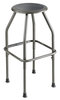A Picture of product SAF-6666 Safco® Diesel Industrial Stool with Stationary Seat Backless, Supports Up to 250 lb, 22" 30" Height, Pewter