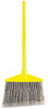 A Picture of product 970-977 Rubbermaid® Commercial Angled Large Broom, Poly Bristles, 46 7/8" Metal Handle, Yellow/Gray