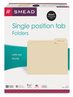 A Picture of product SMD-10333 Smead™ Manila File Folders 1/3-Cut Tabs: Right Position, Letter Size, 0.75" Expansion, 100/Box