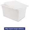 A Picture of product RCP-3501WHI Rubbermaid® Commercial Food/Tote Boxes,  21.5gal, 26w x 18d x 15h, White