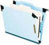 A Picture of product PFX-59251 Pendaflex® Hanging Classification Folders with Dividers Letter Size, 1 Divider, 2/5-Cut Exterior Tabs, Blue