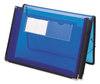 A Picture of product SMD-71953 Smead™ Poly Wallets 2.25" Expansion, 1 Section, Elastic Cord Closure, Letter Size, Translucent Blue