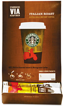 Starbucks® VIA™ Ready Brew Coffee,  3/25oz, Italian Roast, 50/Box