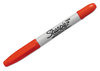 A Picture of product SAN-32002 Sharpie® Twin-Tip Permanent Marker,  Fine/Ultra Fine Point, Red