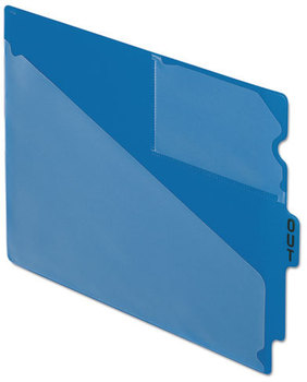 Pendaflex® Colored Poly Out Guides with Center Tab 1/3-Cut End 8.5 x 11, Blue, 50/Box