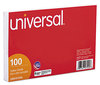 A Picture of product UNV-47256 Universal® Recycled Index Strong 2 Pt. Stock Cards Ruled, 5 x 8, Assorted, 100/Pack