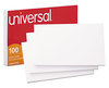 A Picture of product UNV-47256 Universal® Recycled Index Strong 2 Pt. Stock Cards Ruled, 5 x 8, Assorted, 100/Pack