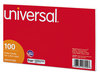 A Picture of product UNV-47256 Universal® Recycled Index Strong 2 Pt. Stock Cards Ruled, 5 x 8, Assorted, 100/Pack