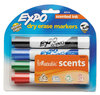 A Picture of product SAN-83514 EXPO® Scents Dry Erase Marker,  Chisel Tip, Assorted Colors, 4/Set