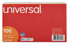 A Picture of product UNV-47256 Universal® Recycled Index Strong 2 Pt. Stock Cards Ruled, 5 x 8, Assorted, 100/Pack