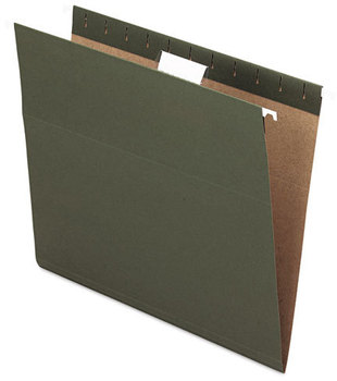 Pendaflex® Hanging Folders,  1/5 Tab, Letter, Standard Green, 25/Box