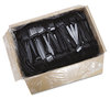 A Picture of product SCC-GDR5FK SOLO® Cup Company Guildware® Extra Heavyweight Plastic Fork,  Black, 1000/Carton