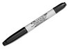 A Picture of product SAN-32001 Sharpie® Twin-Tip Permanent Marker,  Fine/Ultra Fine Point, Black