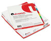 A Picture of product UNV-20840 Universal® Insertable Tab Index 8-Tab, 11 x 8.5, Buff, Assorted Tabs, 24 Sets