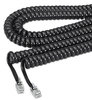 A Picture of product SOF-48102 Softalk® Coiled Phone Cord,  Plug/Plug, 12 ft., Black