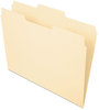 A Picture of product PFX-752132 Pendaflex® Essentials™ Manila File Folders,  1/3 Cut, Second Position, Top Tab, Letter, Manila, 100/Box