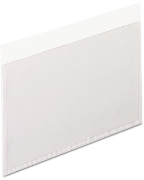 Pendaflex® Self-Adhesive Pockets,  3 x 5, Clear Front/White Backing, 100/Box