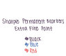 A Picture of product SAN-35001 Sharpie® Extra Fine Tip Permanent Marker,  Extra Fine Point, Black, Dozen