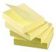 A Picture of product UNV-28073 Universal® Recycled Self-Stick Note Pads Ruled, 4" x 6", Yellow, 100 Sheets/Pad, 12 Pads/Pack