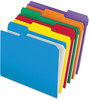A Picture of product PFX-R15213ASST Pendaflex® Double-Ply Reinforced Top Tab Colored File Folders,  1/3 Cut, Letter, Assorted, 100/Box